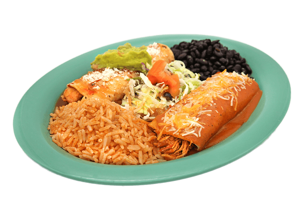Enchiladas Mexican Food Plate